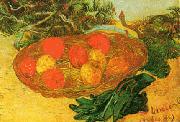 Still Life with Oranges, Lemons and Gloves, Vincent Van Gogh